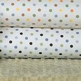 Carter's Easy-Fit Printed Crib Fitted Sheet - Blue/Green Dot