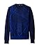 Thirty Five Kent Men's Intarsia Cashmere Crew Neck Sweater