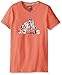 adidas Big Girls' Logo Short Sleeve Tee, Sun Glow, Large/14