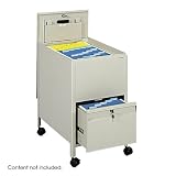 Safco Locking Mobile Tub Drawer Let