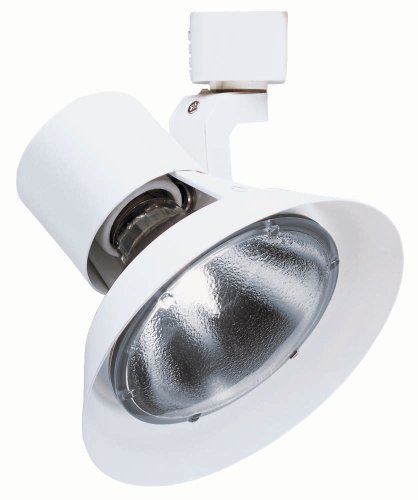 JunoLighting R532WH Trac-Lites Flared Gimbal Line Voltage PAR30 Lamp Holder, White