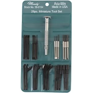 Moody Tools 58-0154 28 Pc. Standard Tool Set: 27 Blades and 1 Interchangeable Steel Handle by 