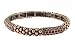 Bracelet - B142 - Copper Tone Metal & Crystal Stones - Stretch ~ Siam Red