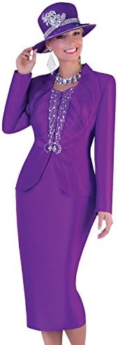 Tally Taylor church suit 4440-PURPLE (REGULAR SIZE)