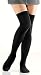 Black Knitted Over-the-Knee Socks by Foot Traffic [Apparel]