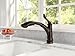 Delta Linden Oil Rubbed Bronze Kitchen Faucet with Pull-Out Sprayer, Contemporary Single Hole Kitchen Sink Faucet, Single Handle, Venetian Bronze 4353-RB-DST