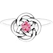 Celtic Knot October Birthstone Illusion Stretch Toe Ring