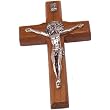 St. Benedict Wooden wall / glass / car / Refrigerator. Crucifix with stickers - thick (7cm or 2.76") - imported