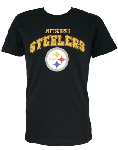 Majestic Pittsburgh Steelers Contact Football NFL T-Shirt (L)
