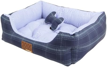 PUPPIA Authentic Cyberspace Dog Bed, Size 1, Navy