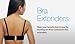 Coco's 2 Hook Bra Extender Band Lengthener with 4 Rows in 3-pack