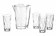 CreativeWare Ice Blocks Set of Four 22 Oounce Polycarbonate Tumblers With 2 Quart Pitcher