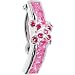Top Mount Sterling Silver 925 Pink X Cubic Zirconia Belly Ring