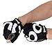 BOODUN Unisex Cycling Gloves, Black & White, Large