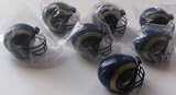NFL Football Mini Helmets St. Louis Rams Pencil Toppers Vending Toys Pack of 6 They Are Great for on Cakes