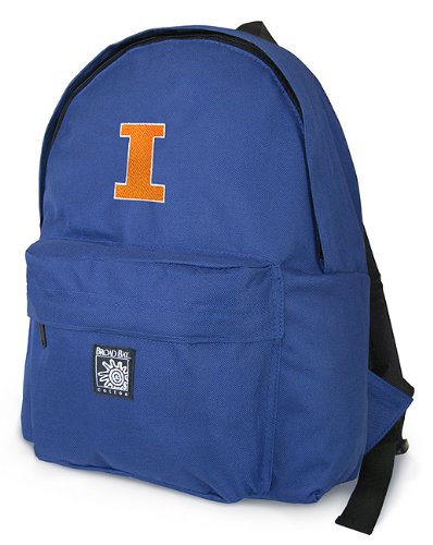 University of Illinois Illini Logo College Logo Backpack SMALLER than Cumbersome Full-Size Packs- ute Small Back Pack for Travel, Daypack School Bags Best Unique Gifts For Boys, Girls, College Students -