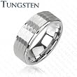 Tungsten Carbide Ring With Multi-Facelet Honey Comb Design