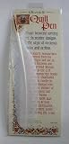 Authentic quill dip pen - steel nib - Chronicle - White