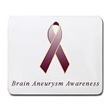 Brain Aneurysm Awareness Ribbon Mouse Pad