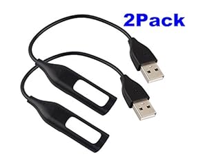 2pack Bekhic Replacement Fitbit Flex Usb Charger Cable, Compatible for Fitbit Flex Band Wireless Activity Wrist Bracelet (Charge Cable) (2Pcs Cable)