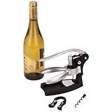 New Wyndham House 4pc Wine Opener Set With Stand Zinc Alloy Corkscrew Repla ....