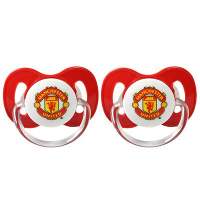 Manchester United FC 2 Pack Soothers,Dummies