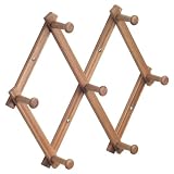 InterDesign Formbu Wall Mount Expanding Rack, Bamboo