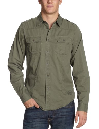 Calvin Klein Jeans Herren Hemden/ Freizeit CMH338 S7B1O, Gr. 56 (XXL), Gr&uuml;n (8W6) Preisvergleich