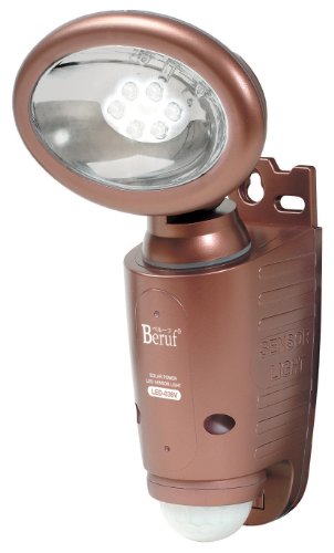 ベルーフ(Beruf) ソーラー充電 LEDセンサーライト LED-036V