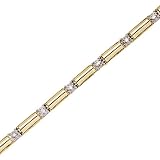 14K Yellow/White Gold 1 ct. Diamond Tennis Bracelet - 7