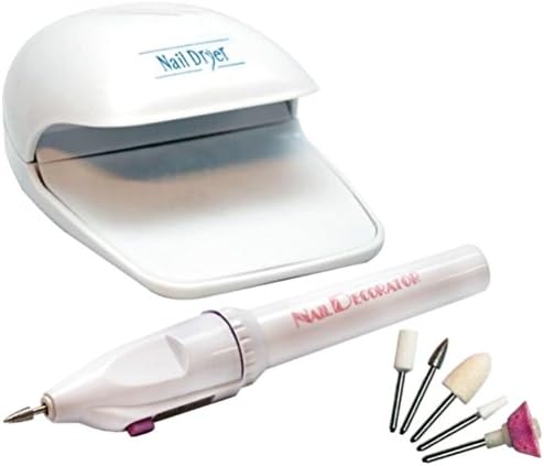 Cordless Nail Decorator and Nail Dryer Kit with FREE Satin Travel Pouch