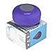 LeadTry® Wireless Waterproof Bluetooth Shower Speaker:3.0, Portable Speakerphone with Built-in Mic, Control Buttons and Dedicated Suction Cup for Showers, Bathroom, Pool, Boat, Car (Purple)