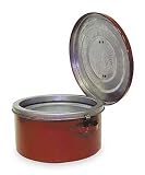 Eagle B-602 Safety Bench Can 2-Quart Metal Red
