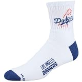 L.A. Dodgers White (501) 10-13 Team Logo Tall Socks