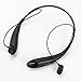 GJT Hv900 Wireless Bluetooth Stereo Headset Universal Vibration Neck Bluetooth Style Earphone Headphone for iPhone Android Cellphones Enabled Bluetooth Device (BLACK)