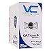 Vertical Cable Cat6, 550 MHz, UTP, 23AWG, Solid Bare Copper, 1000ft, White, Bulk Ethernet Cable - 161 Series