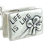 Box of Chocolates 925 Sterling Silver Traditional Charm Opens to Candy