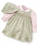 Little Bitty Baby Girl 3 piece Corduroy Jumper
