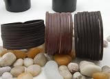 Leather Wristband 75006 in Black