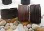Leather Wristband 75006 in Black