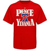 Majestic Hunter Pence Philadelphia Phillies Pence-Ylvania T-Shirt - Red (Medium)