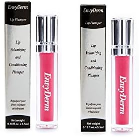 Lip Volumizing and Conditioning Plumper Amour, Pearly Rosey Pink 0.185 oz (5.5ml) (2 Pack)