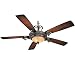 Minka-Aire Fans F705-STW 56" Napoli Designer Sterling Walnut Ceiling Fan w/ Light & Wall Ctrl