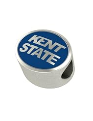 Kent State University Jewelry and Beads Fit Most European Style Bracelets Including Chamilia, Biagi, Zable, Troll and More. High Quality Bead