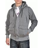 Globe Mens Barford Globe Zipped Hoody - Gunmetal Grey