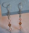 Topaz & PeachSwarovski Crystal Earrings