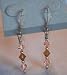 Topaz & PeachSwarovski Crystal Earrings