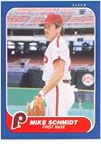 1986 Fleer #450 Mike Schmidt - Philadelphia Phillies