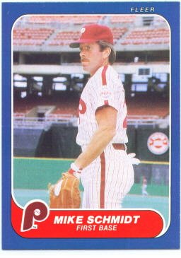 1986 Fleer #450 Mike Schmidt - Philadelphia Phillies
