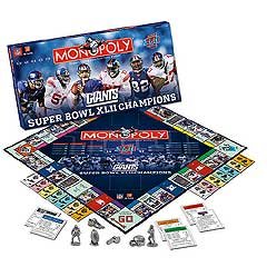 Usaopoly Super Bowl 42 Champions Giants Monopoly -